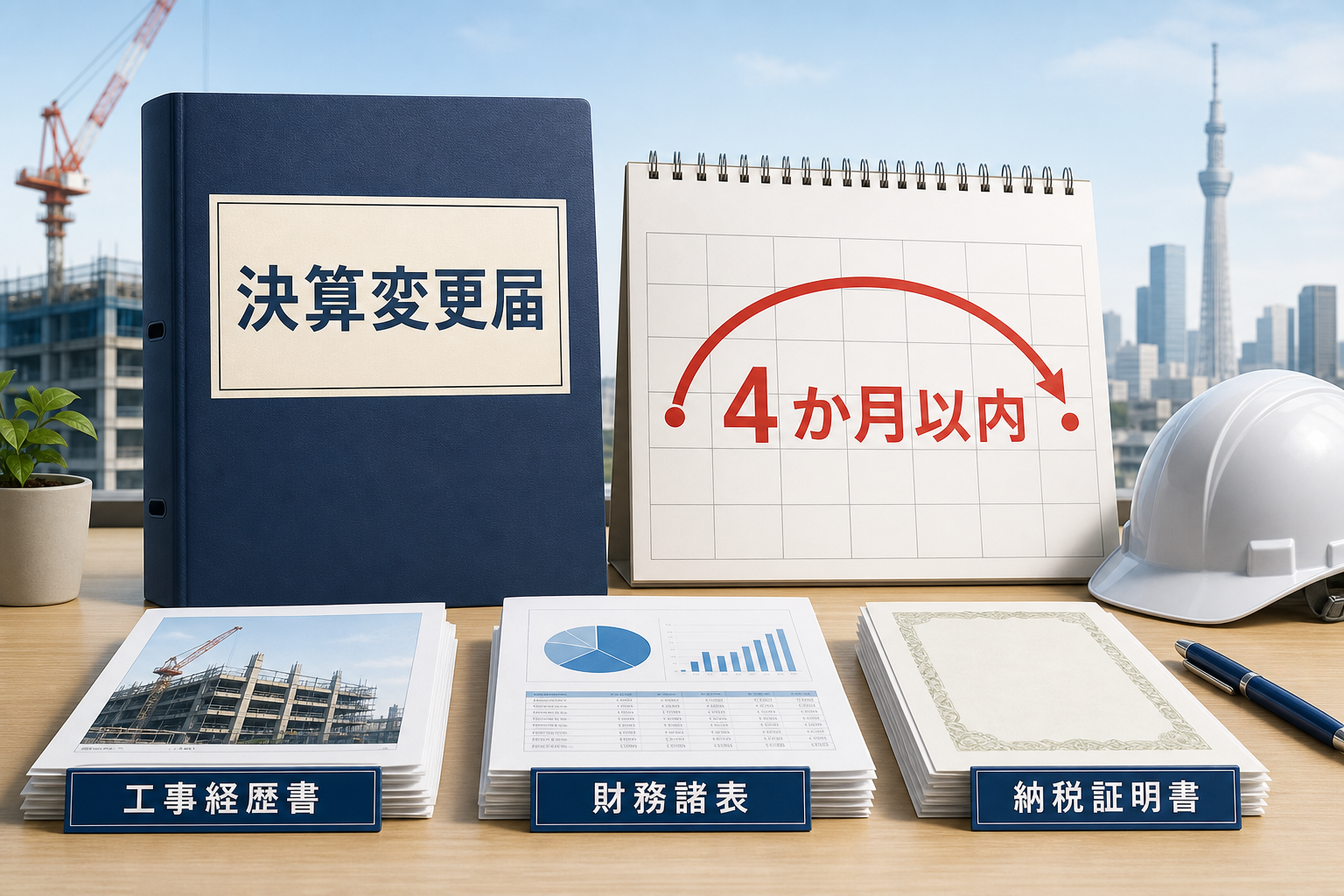 建設業許可の決算変更届とは｜期限・必要書類・未提出の対応を行政書士が解説